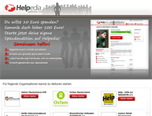 Tablet Screenshot of aktion-deutschland-hilft.helpedia.de